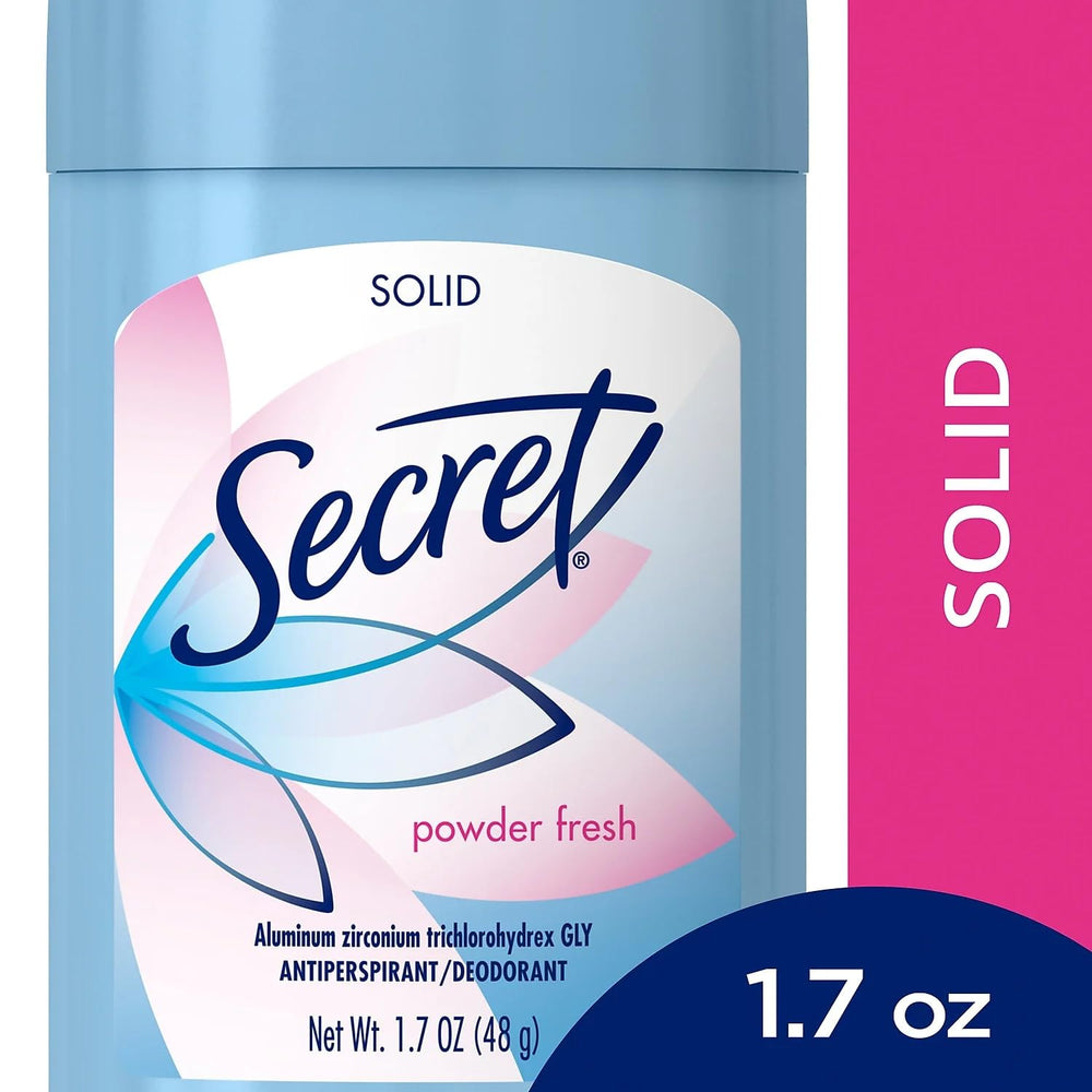 Secret Wide Pwdr Fresh scent close-up highlights clean aroma.