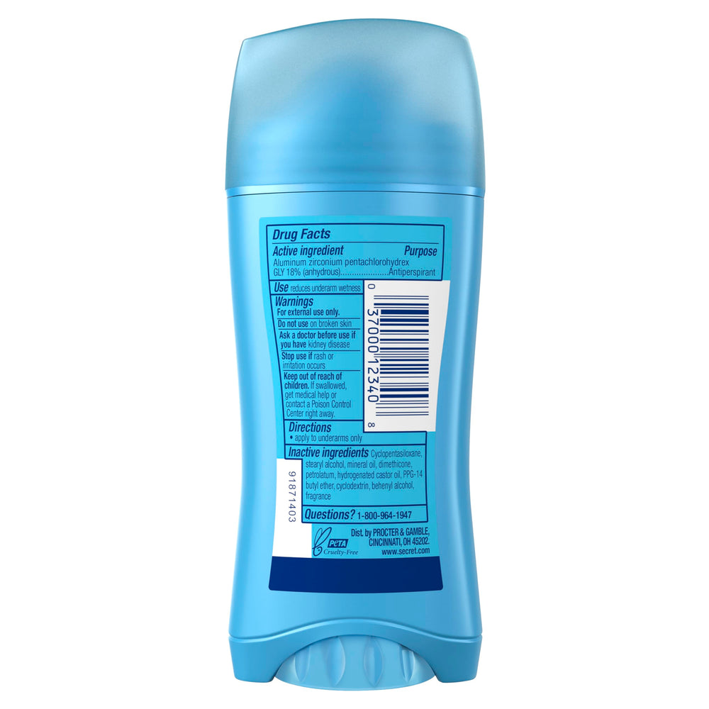 Secret invisible solid finish and discreet underarms