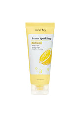 Secret Key Lemon Sparkling Gel bottle close-up for refreshing cleansing