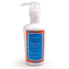 Seda France Classic Toile Hand Lotion bottle pour highlighting smooth dispensing