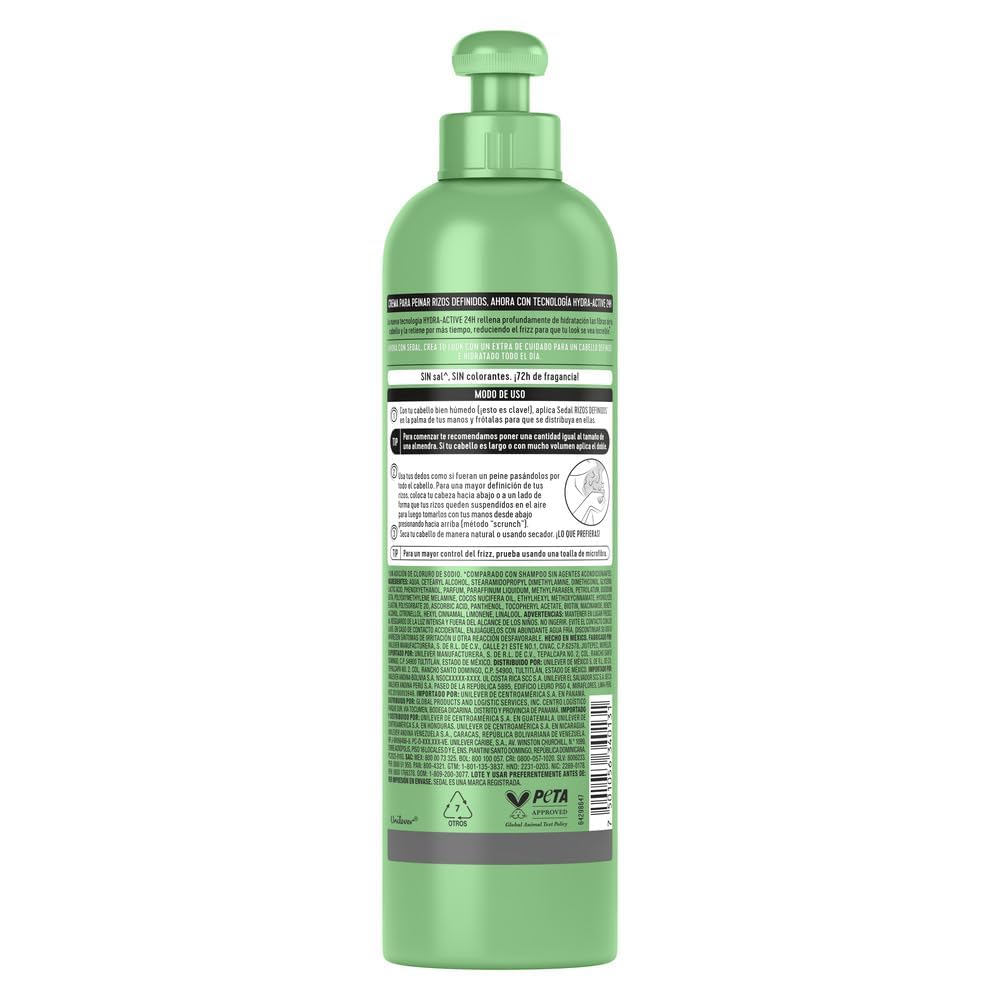 Elastin icon on Sedal Curls Defined Cream label