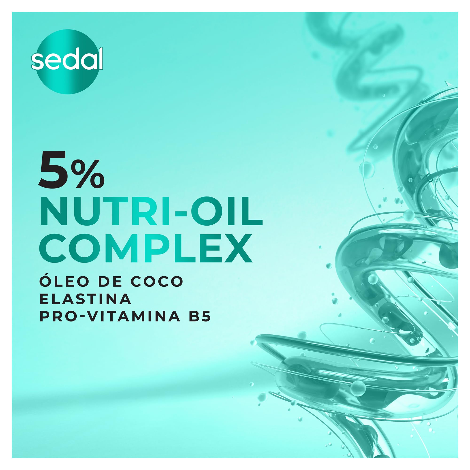 Sedal Defined Curls styling cream bottle promotes frizz control for smooth waves.