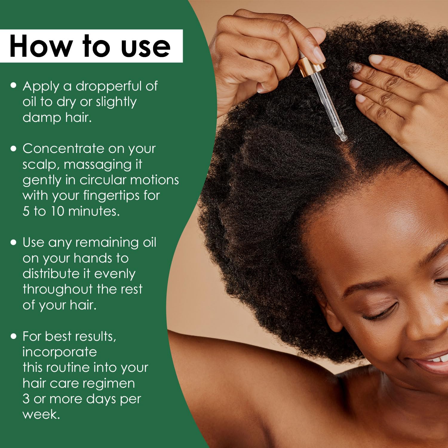 Seddy hair growth oil with castor oil emphasizes moisturizing power