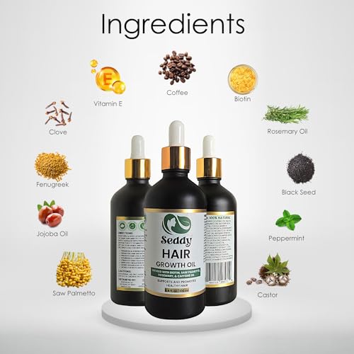 Seddy Rosemary Mint oil dropper application for precise scalp treatment.