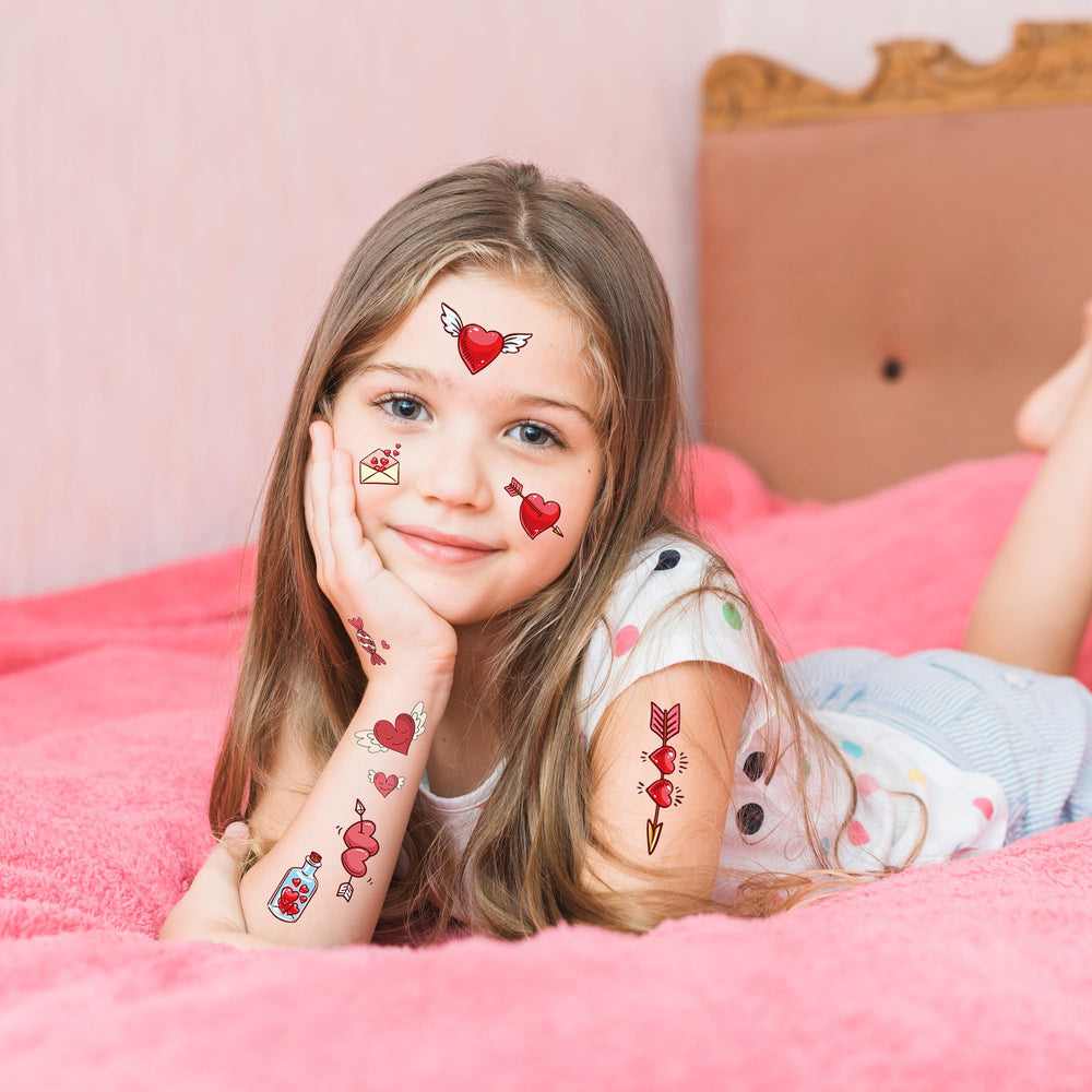 Seeiuua Valentines tattoos with cute animals for playtime