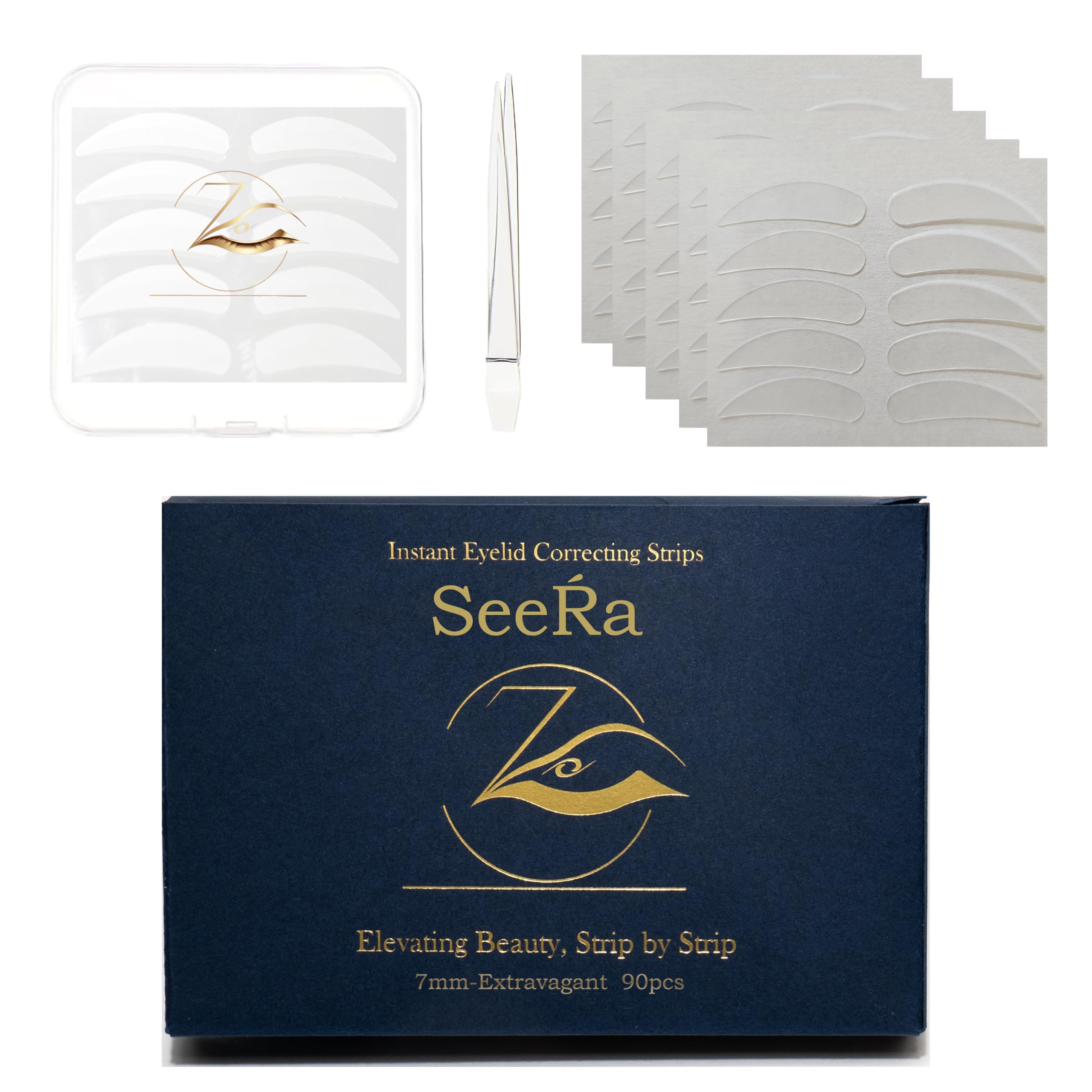 SeeRa eyelid tape packaging with 90 pieces for daily use and lift