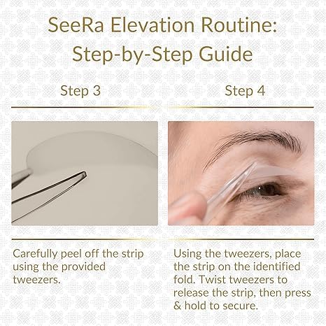 SeeRa waterproof eyelid tape showing secure all-day hold