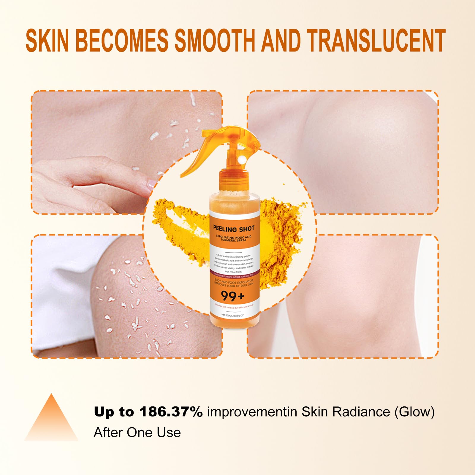 Seeye Daily body skincare routine concept with spray bottle.