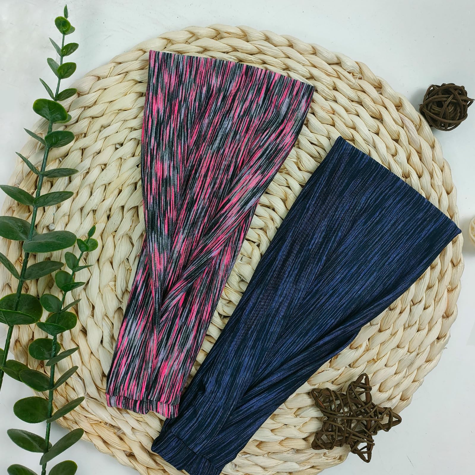 Sefiinh space-dye headband set 6pcs adds a pop of color to any outfit.
