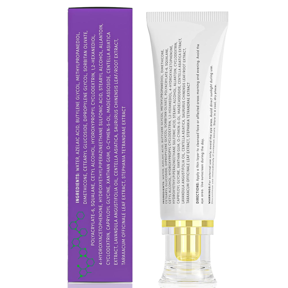 Sefralls azelaic acid cream ingredient label highlights 14% booster.