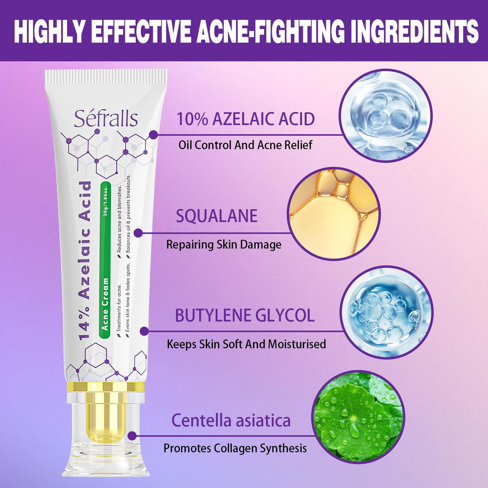 Sefralls azelaic acid cream pump-dispense supports daily, convenient use.