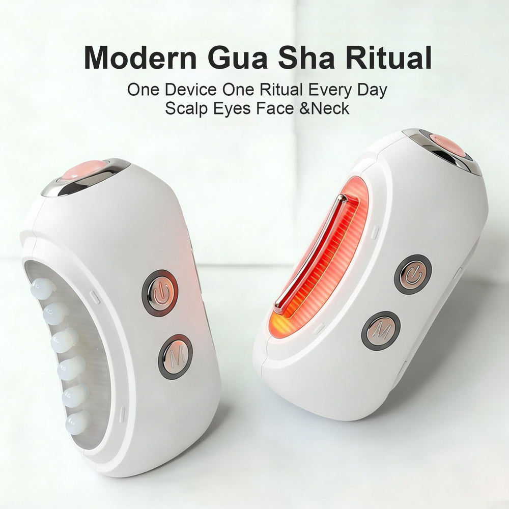 SEFVAKO face massager microcurrent vibration evenly distributes serum for smoother skin.