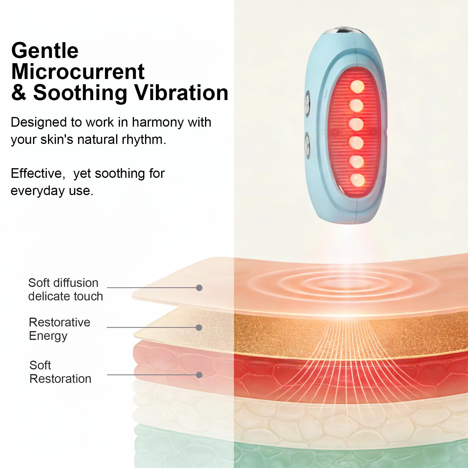 SEFVAKO microcurrent and vibration aid serum absorption.