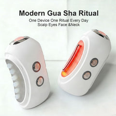 SEFVAKO face massager microcurrent vibration evenly distributes serum for smoother skin.