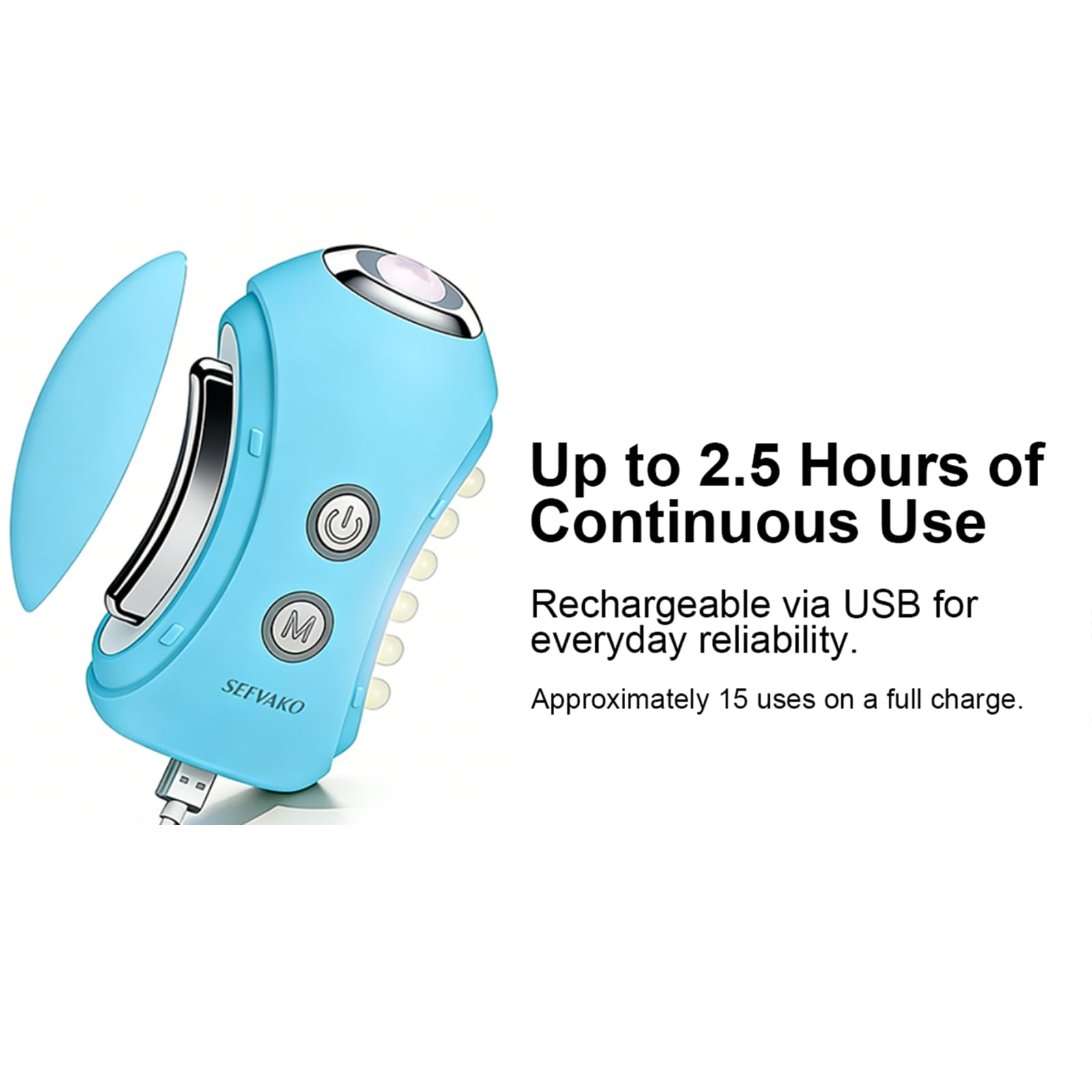 SEFVAKO all-in-one tool for facial lymphatic care and lifting potential.