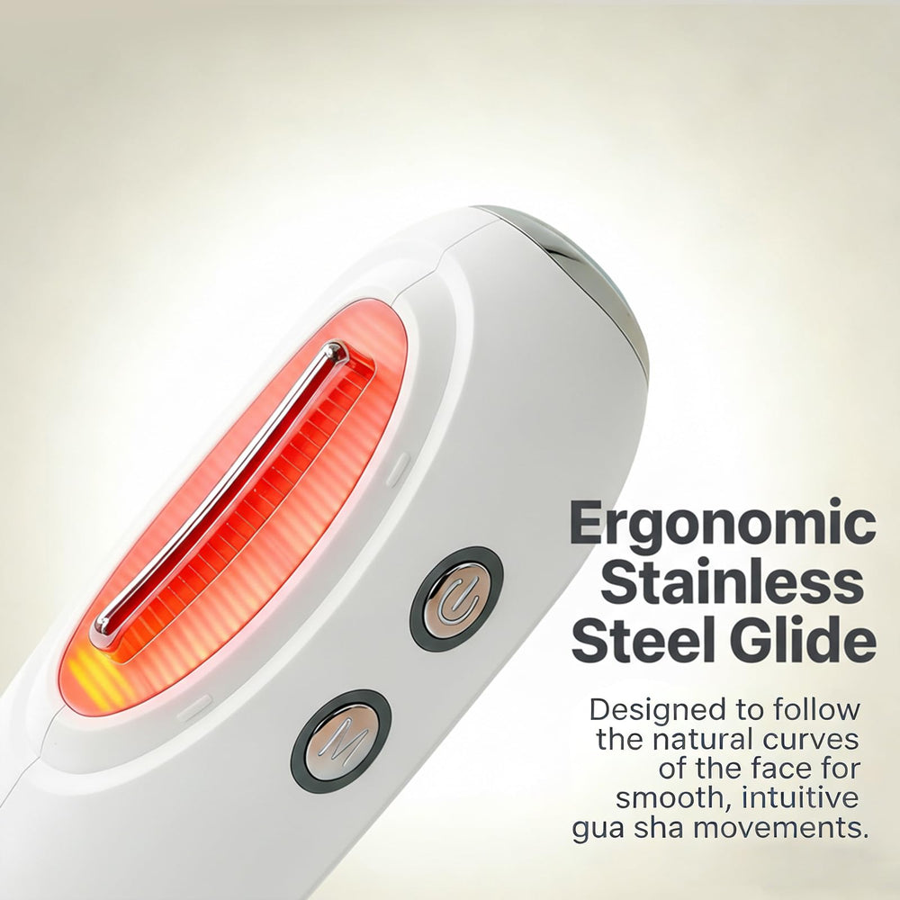 SEFVAKO neck contour surface supports lymphatic drainage and reduces morning puffiness.