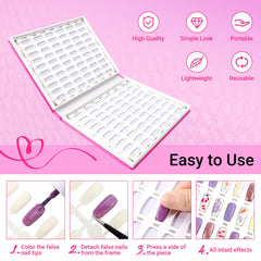 Segbeauty display book inside pages displaying color cards for quick matching