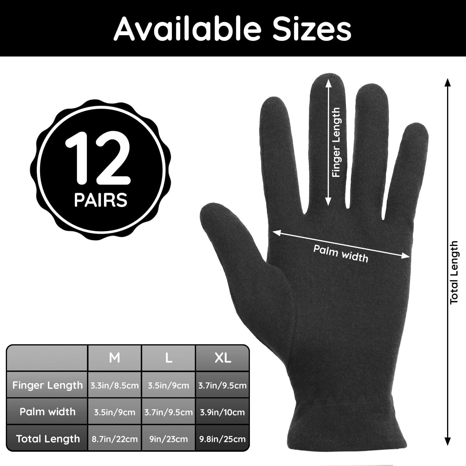 Segbeauty large size 9.8 inch gloves fit most hands