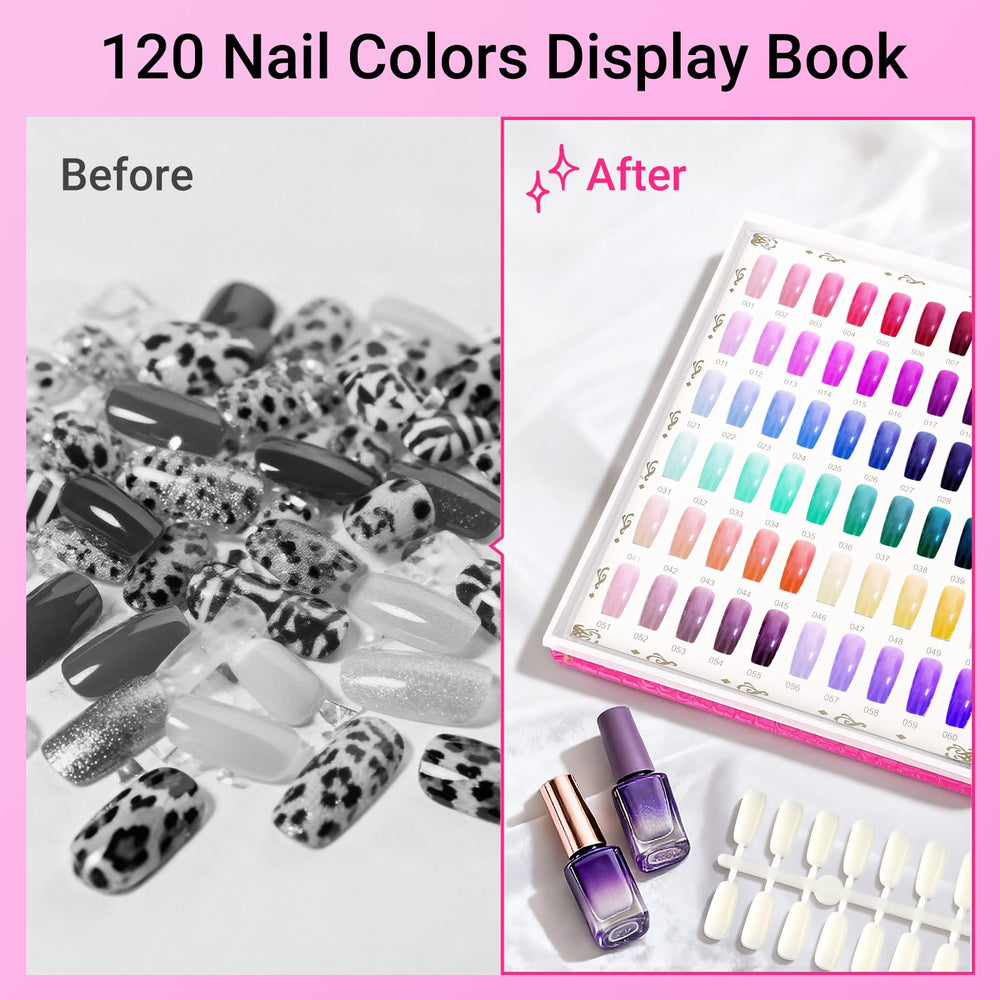 Segbeauty display book with magnetic closure keeping tips secure during transport
