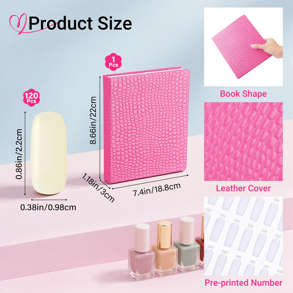Segbeauty nail art color chart layout aids fast color sorting by numbers