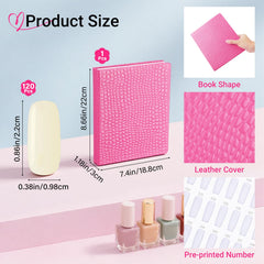 Segbeauty nail art color chart layout aids fast color sorting by numbers