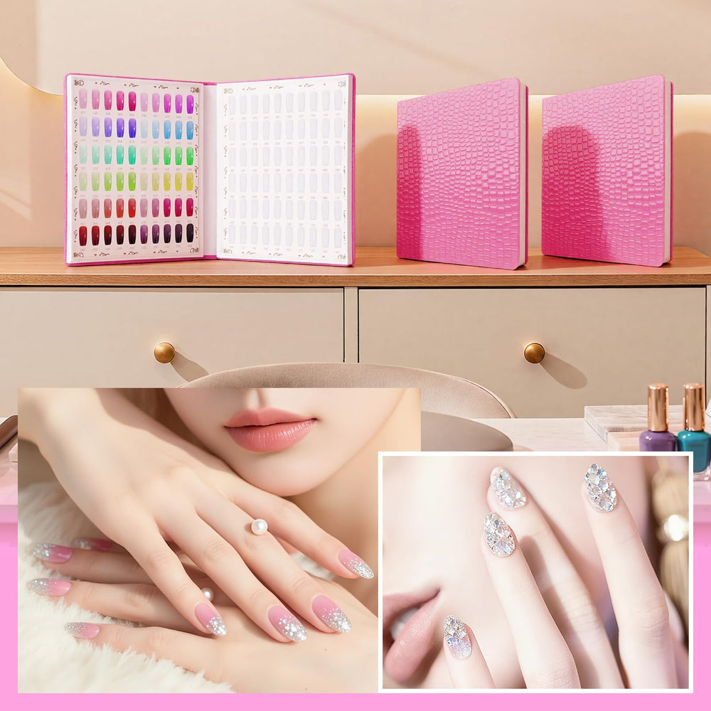 Segbeauty portable nail swatch book stand for travel and on table use