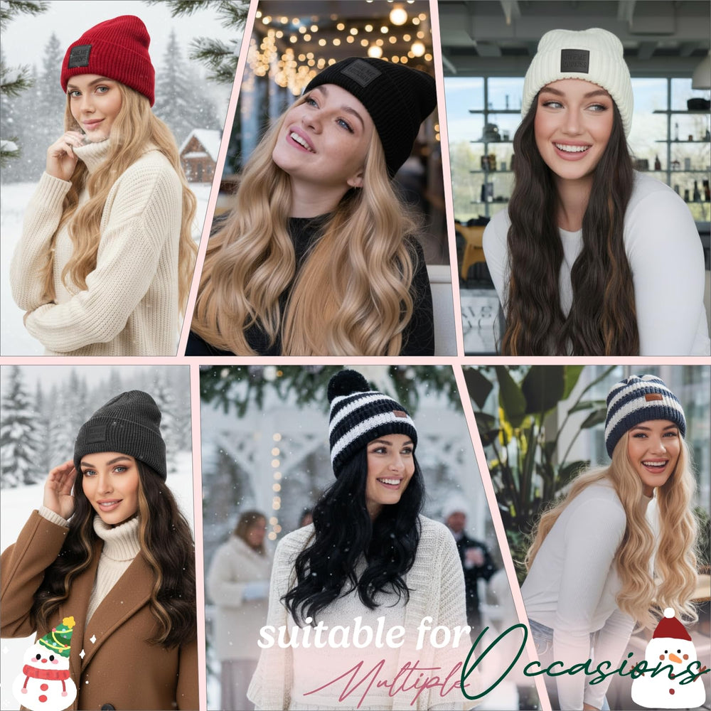 SEGOHAIR attached wig for winter outfits and festive occasions.