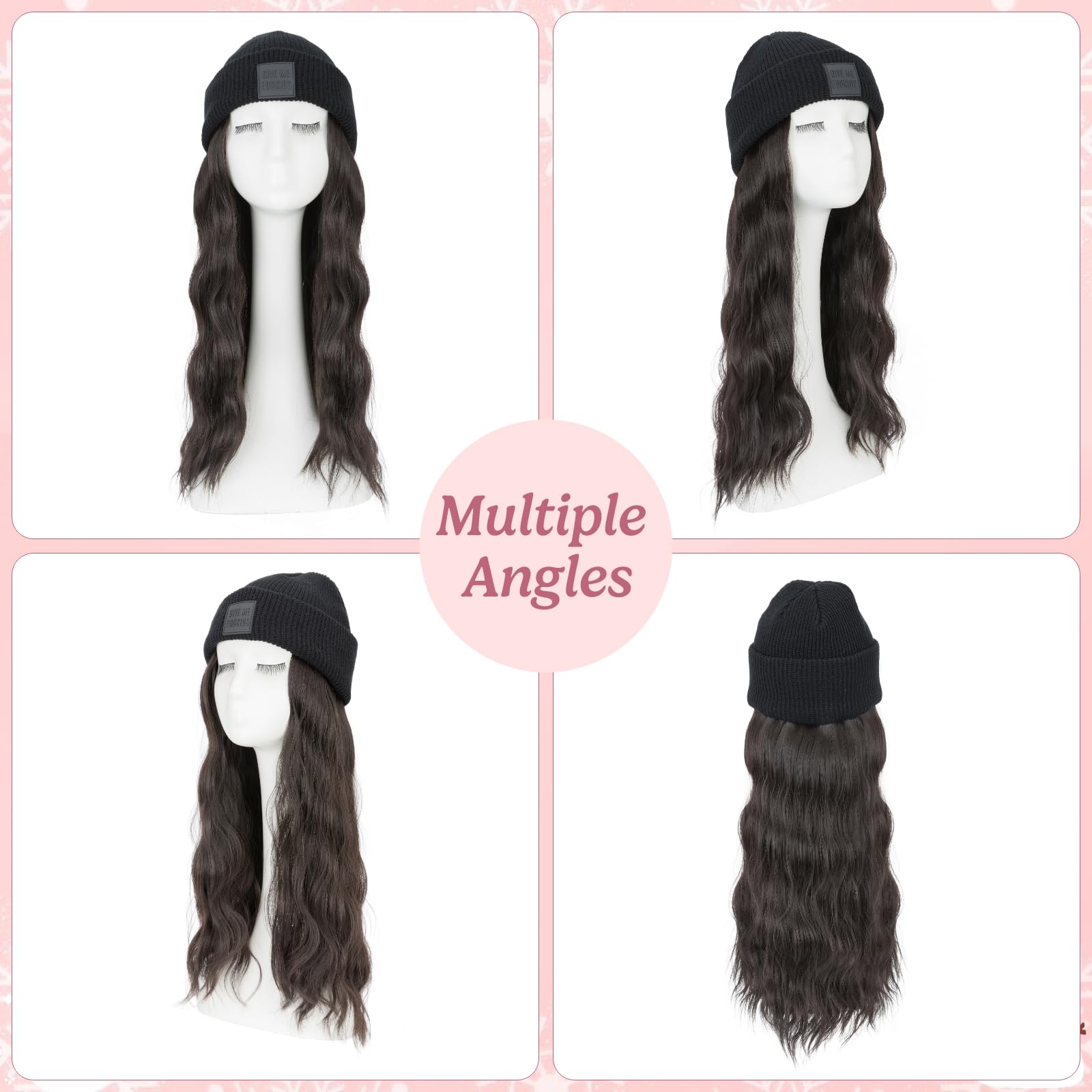 SEGOHAIR beanie wig solid black for everyday casual elegance