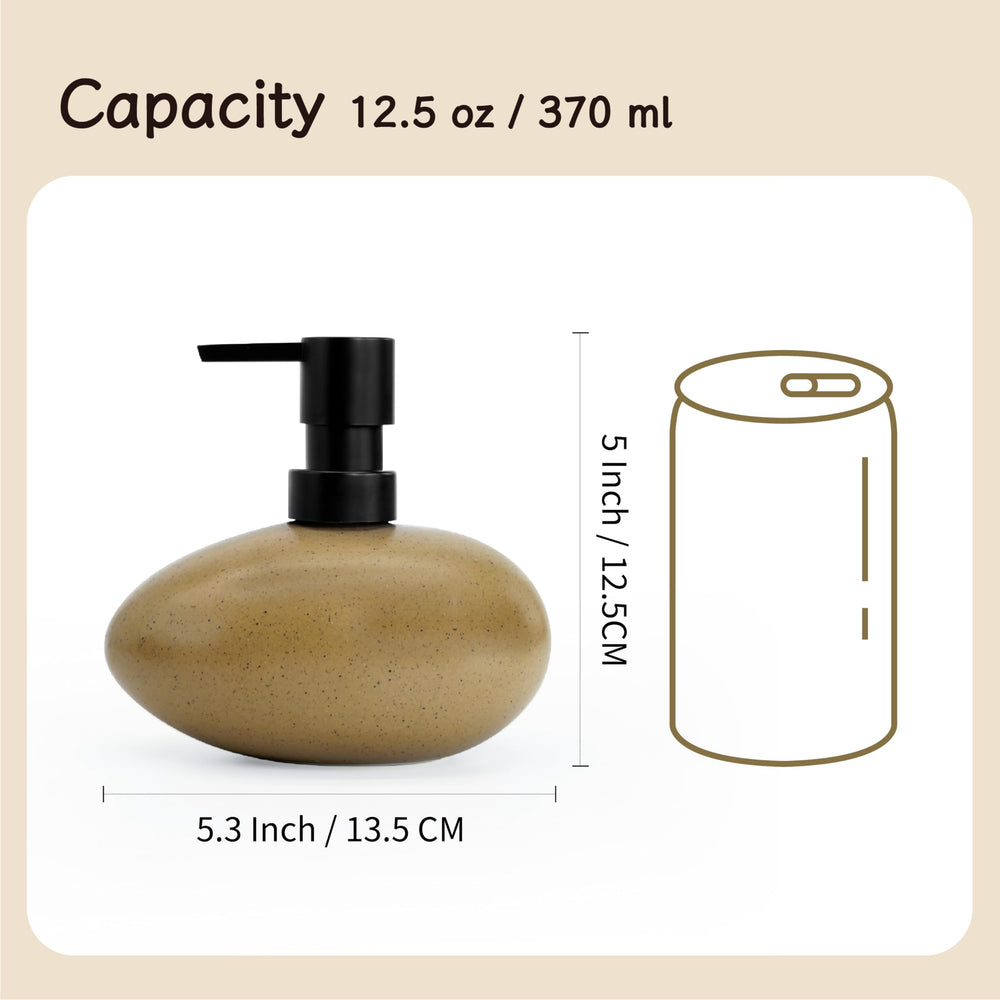 SEICASAYA hand soap dispenser holds 300 ml for clutter-free counters.