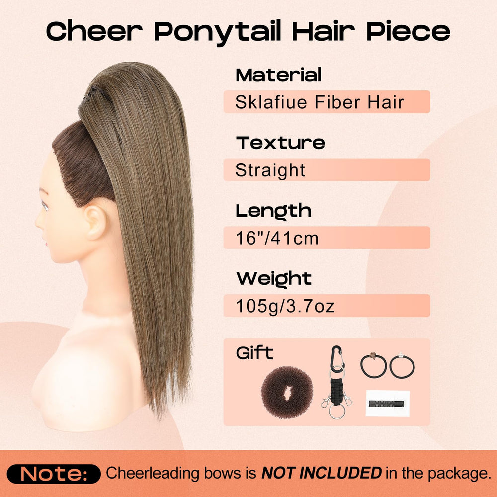 SEIKEA Cheer Ponytail clips securely, keeping styles in place during routines.