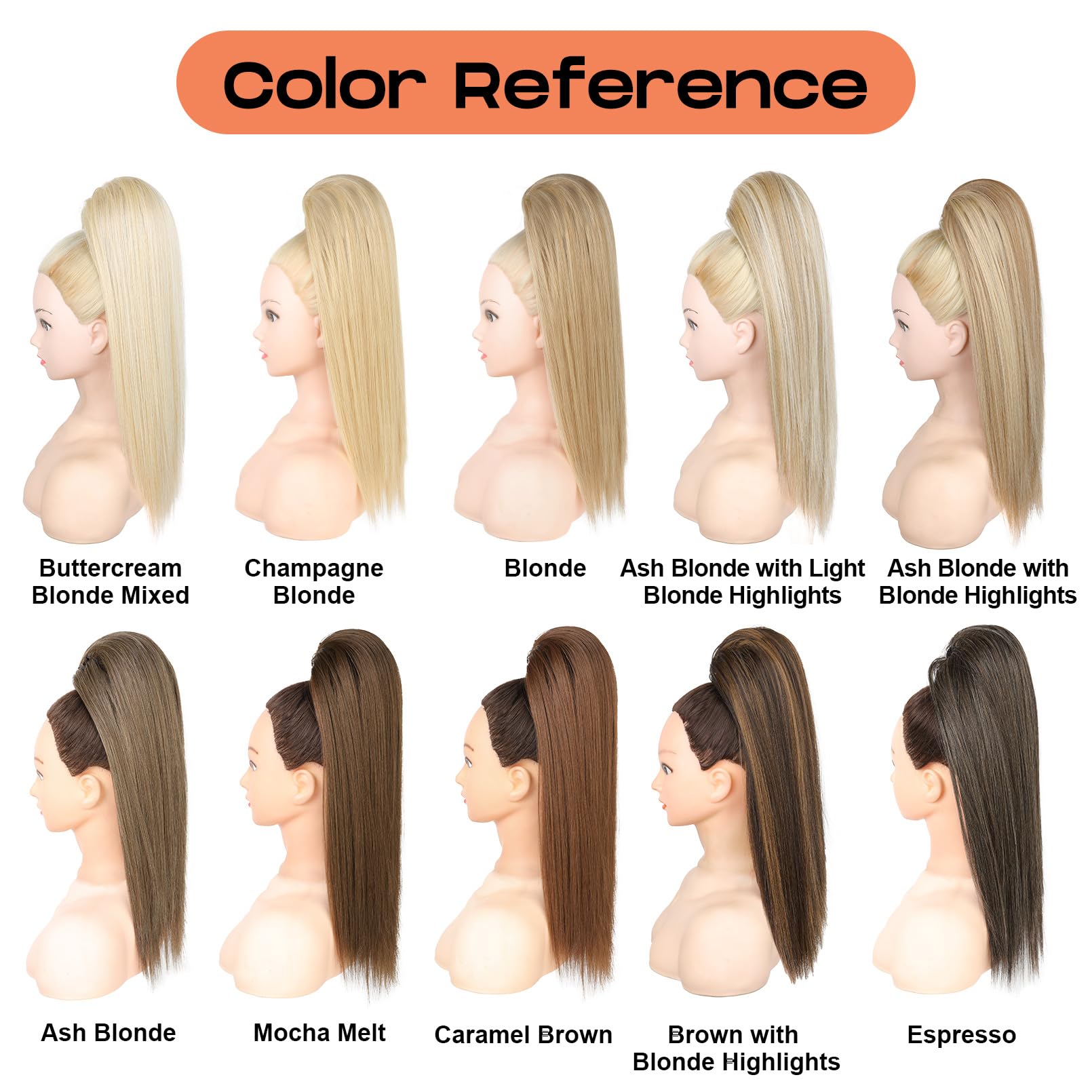 SEIKEA Cheer Ponytail competition-ready extension adds sleek length instantly.