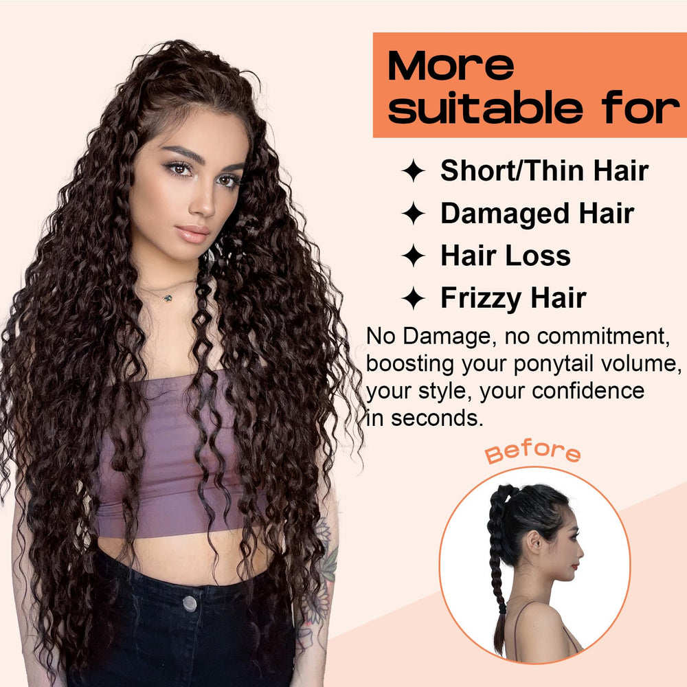 SEIKEA innernet ponytail support for better hold and volume