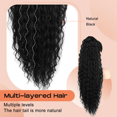 SEIKEA multi-layered ponytail creates natural fullness for daily wear