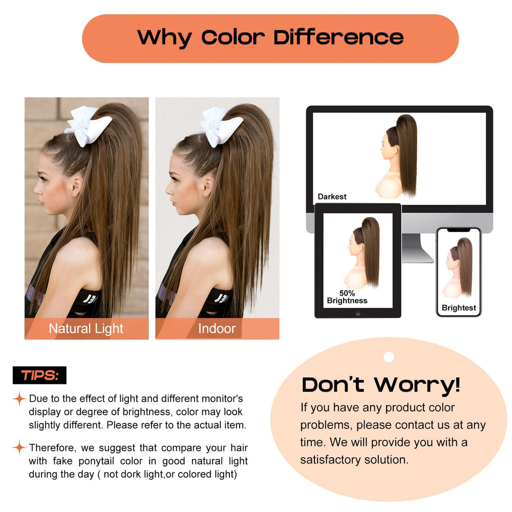 SEIKEA ponytail extension ideal for competition routines and stage looks.