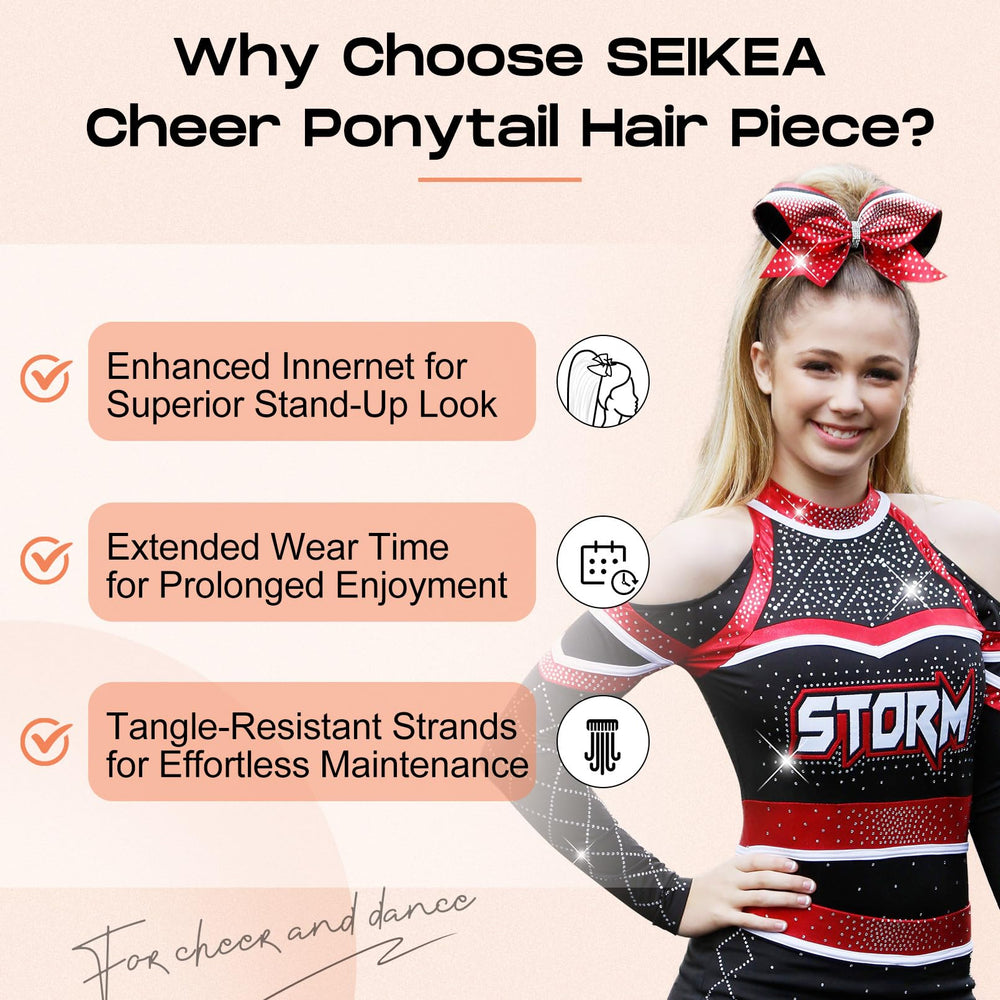 SEIKEA ponytail extension elastic band ensures comfortable, secure fit.