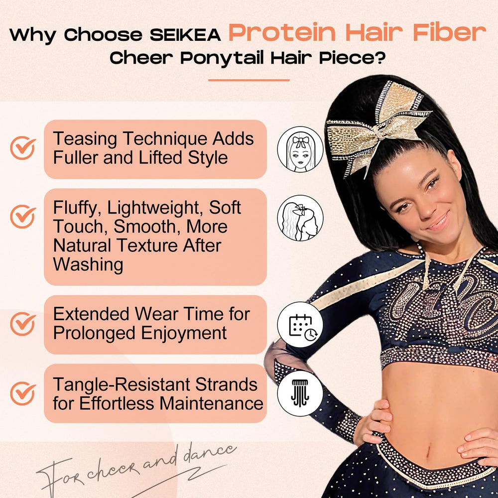 SEIKEA Protects natural hair while adding volume with a glam ponytail.