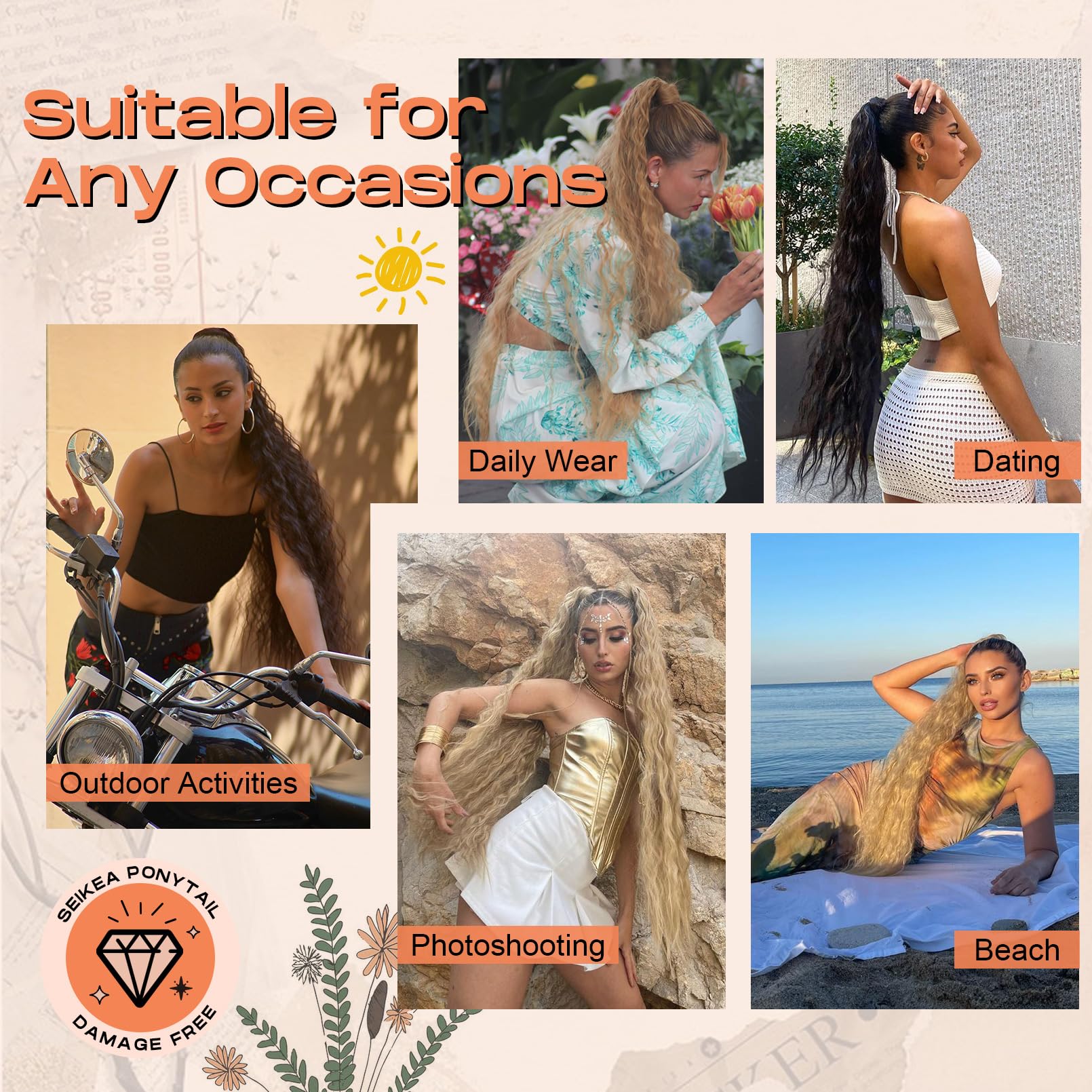 SEIKEA volume ponytail adds noticeable fullness without heaviness