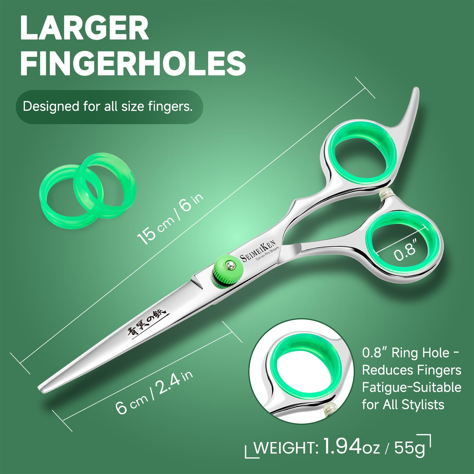 SEIMEIKEN professional scissors ideal for salon precision and versatile use.