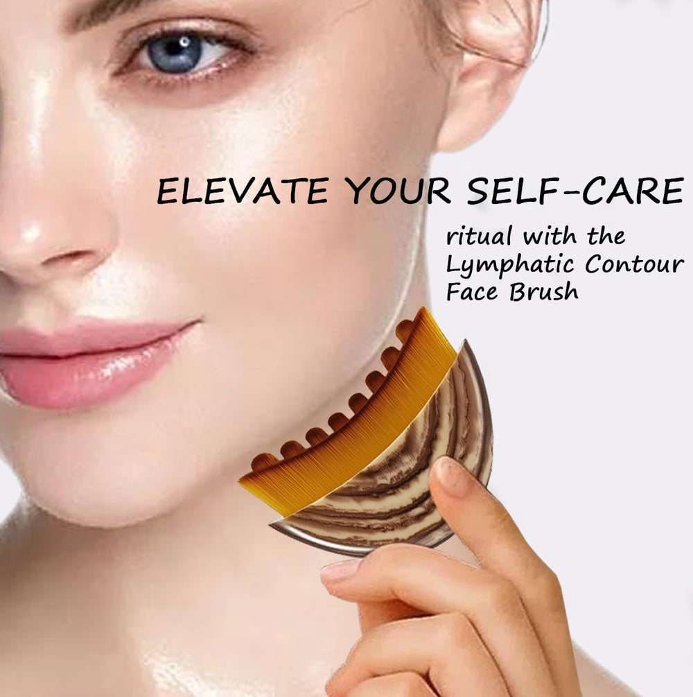 SEINGTOOM Lymphatic Contour Face Brush dual-heads provide balanced facial massage
