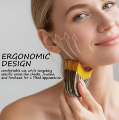 SEINGTOOM Lymphatic Contour Face Brush in hand for at-home sculpting and relaxation