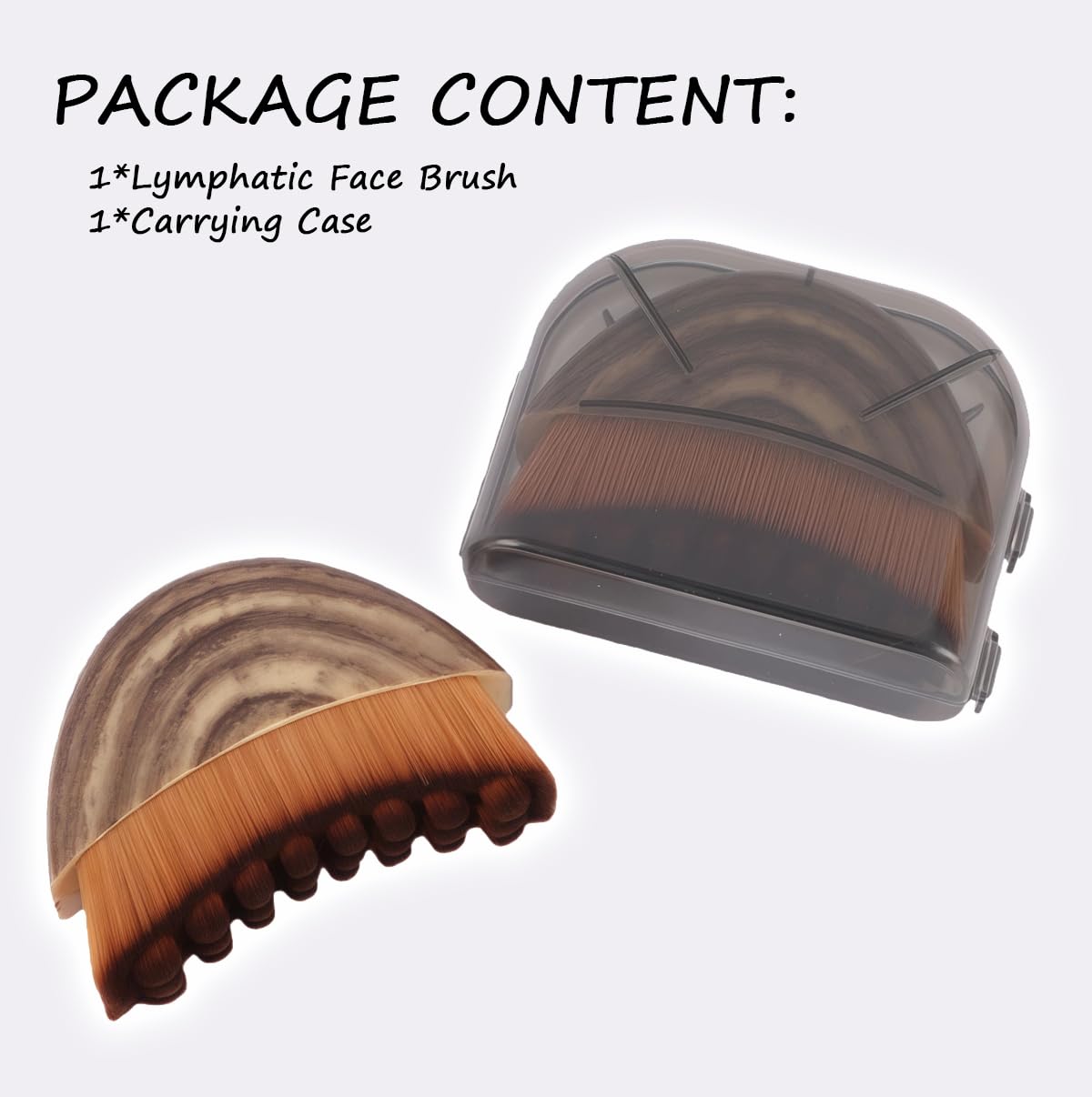 SEINGTOOM Lymphatic Contour Face Brush packaging showcases ergonomic design