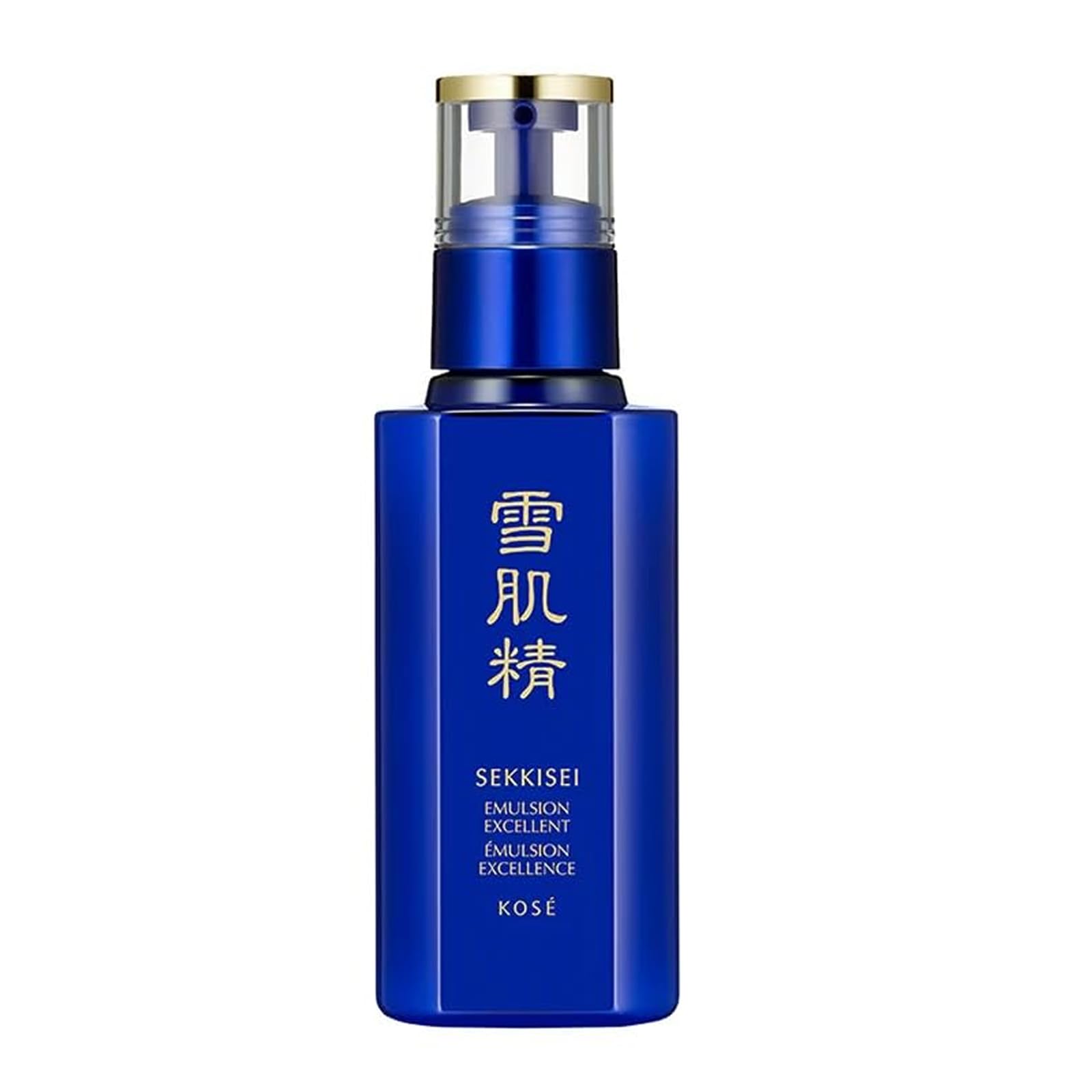 SEKKISEI Emulsion Excellent bottle close-up showing hydrating, weightless texture.