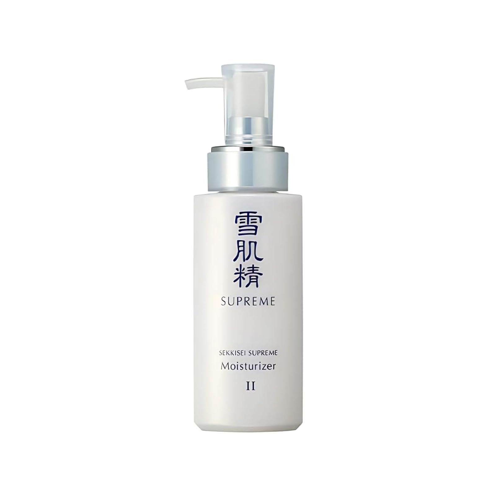 SEKKISEI Supreme Moisturizer bottle close-up showing silky hydration