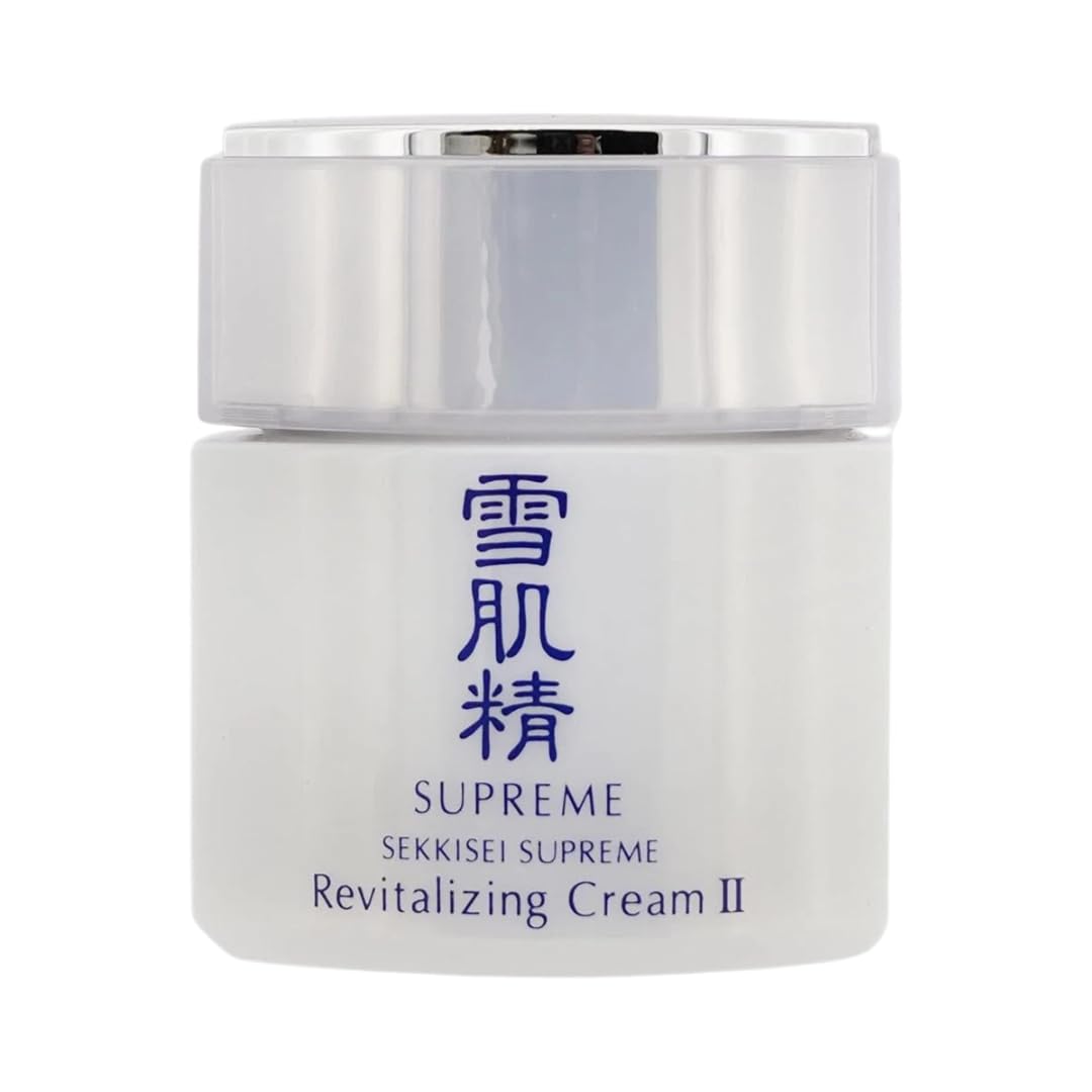 SEKKISEI Supreme Revitalizing Cream II N jar showing rich night cream texture for deep hydration.