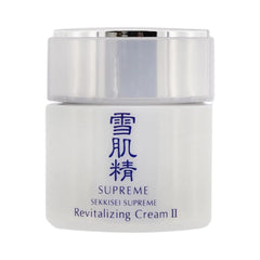 SEKKISEI Supreme Revitalizing Cream II N jar showing rich night cream texture for deep hydration.