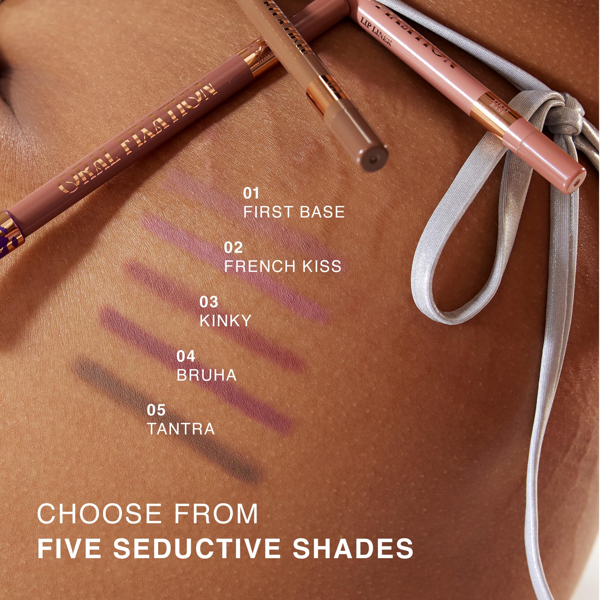 Creamy glide of Oral Fixation lip liner ensures quick, smooth application.