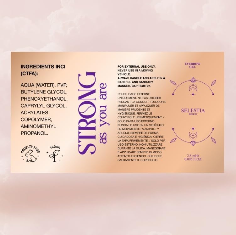 Day to night versatility of SELESTIA BEAUTY Clear Eyebrow Gel