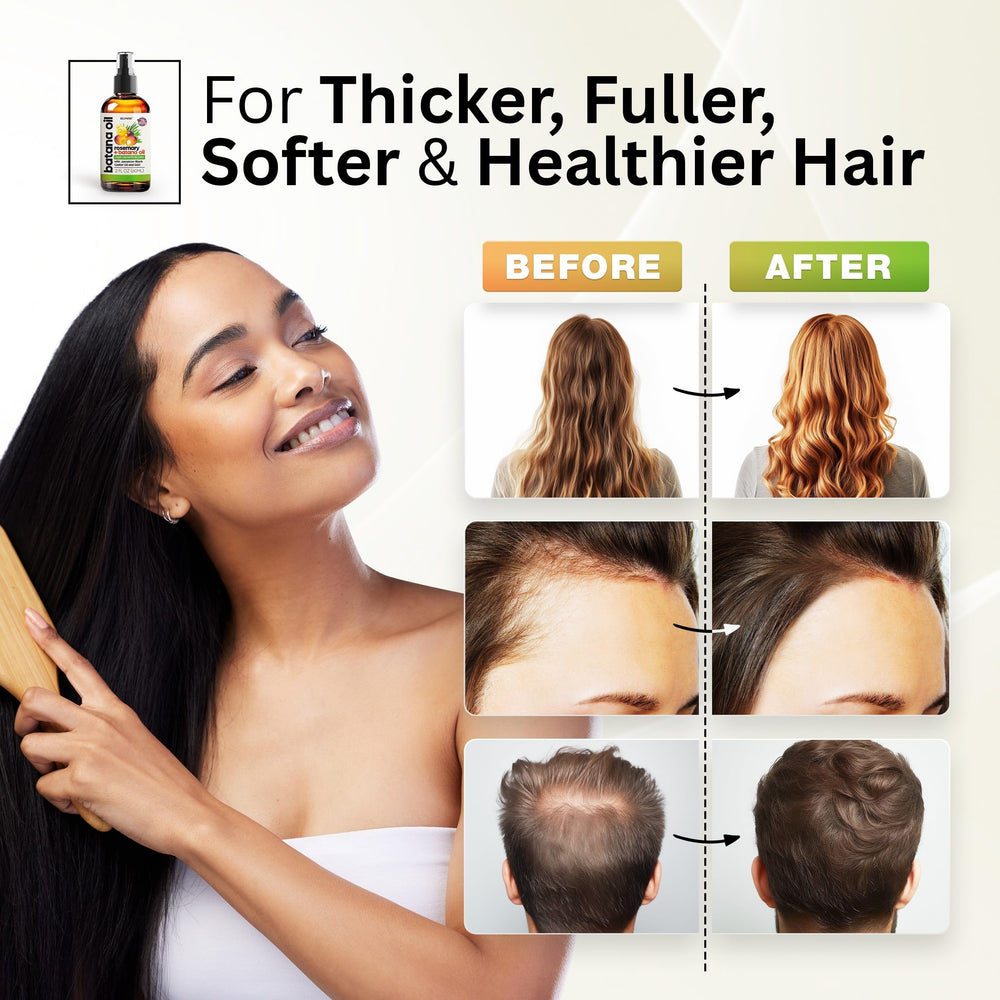 Hands apply Batana Oil to the scalp for nourishing massage.