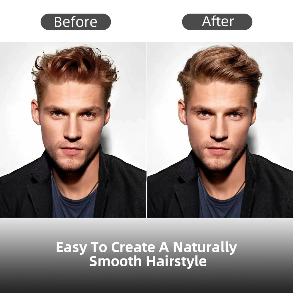 Selthoo pomade matte low-shine finish on styled hair.