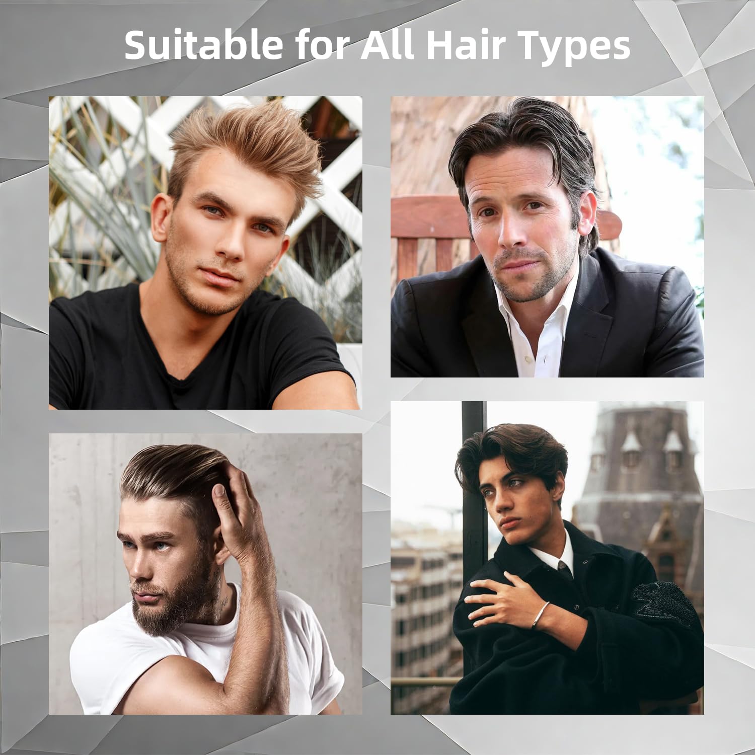 Selthoo pomade styling results showing strong hold with natural look.